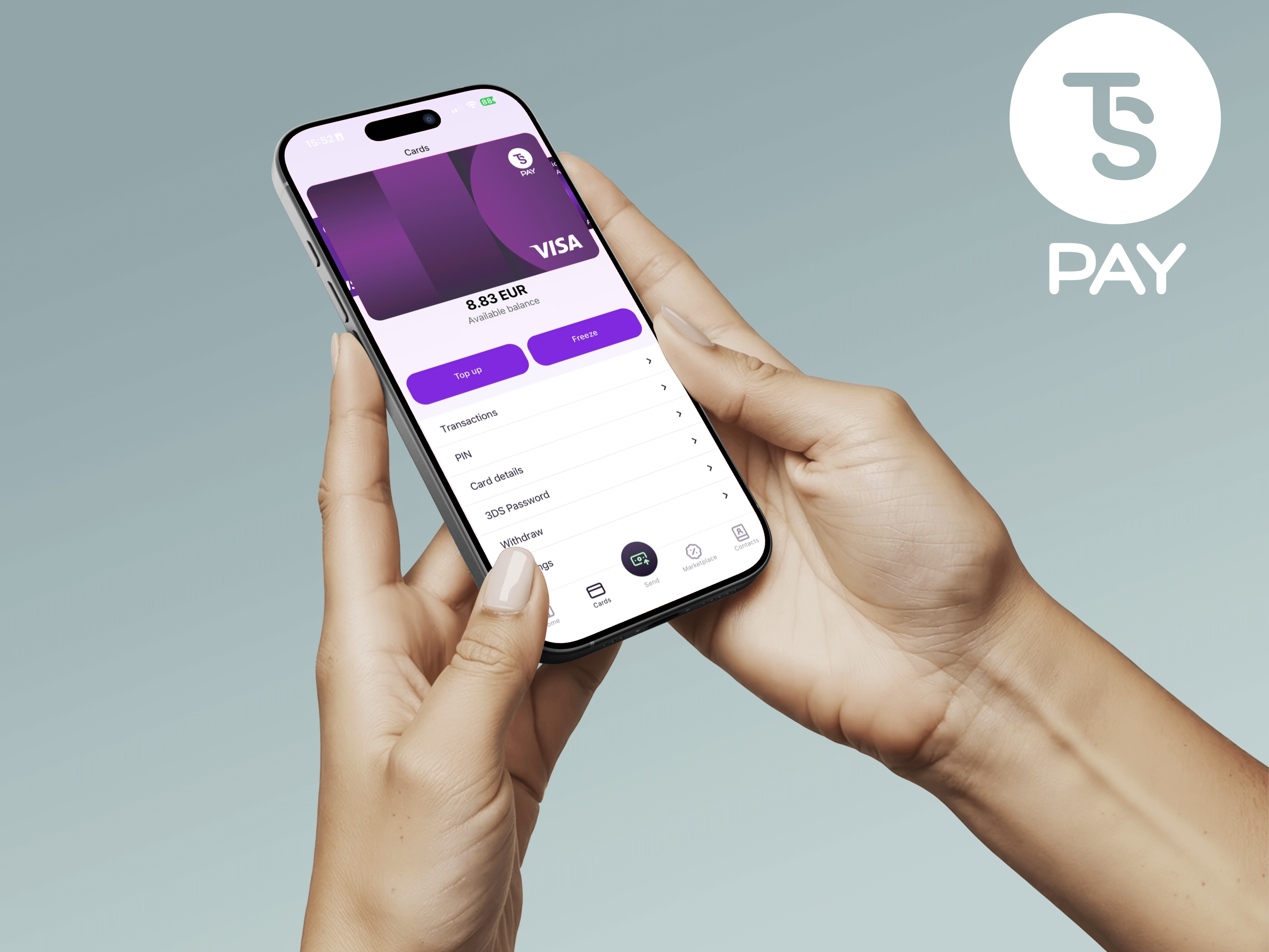 Visa maksājuma karte TigSiPay vidē — mobilajā lietotnē un internetbankā